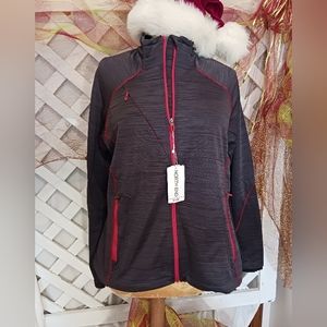 North End sports pullover lined athletic jacket women's XL